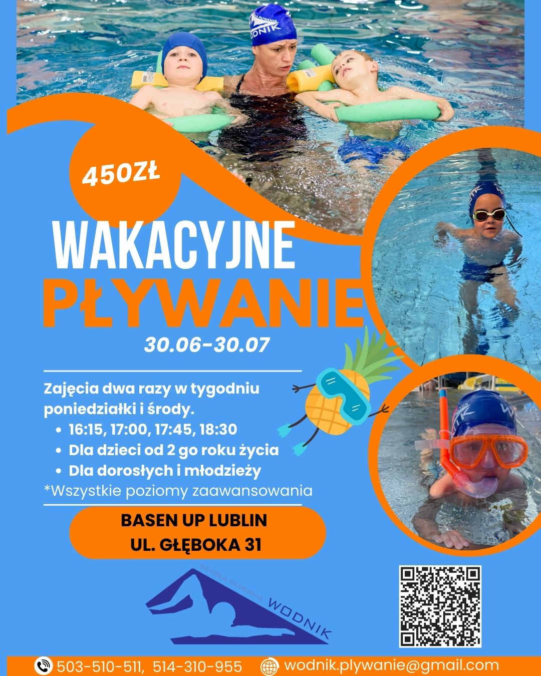 Instruktor pływania Lublin Niemce Lubartów Bełżyce